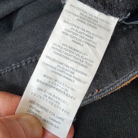 J. Crew Black Matchstick Jeans Size 28 - Picture 8 of 16